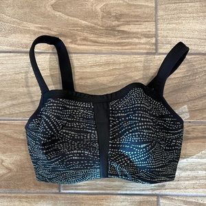 Le Mystère Sports Bra Black & Green 34DDD/F